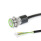 GN 3310 Switches, Stainless Steel, with / without LED Lightning Contact type: RK - Button, latching, with LED, red / green (bi-color)
Connection type: K2 - Cable, end open, 2 m