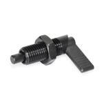 Cam Action Indexing Plungers, Steel, with Locking Function