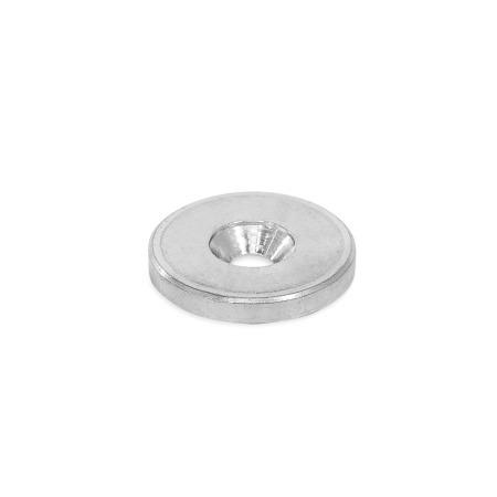 Countersunk Washers GN 184: Steel, Zinc Plated