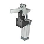 Toggle Clamps, Pneumatic, Heavy Duty, with Magnetic Piston