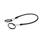 GN 111.2 Câbles de retenue, Inox AISI 304, avec des anneaux ou un anneau et un ergot Type: A - avec 2 anneaux
Couleur: SW - noir