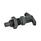 GN 817.4 Indexing Plungers, Steel, with T-Handle Type: BK - Without rest position, with lock nut