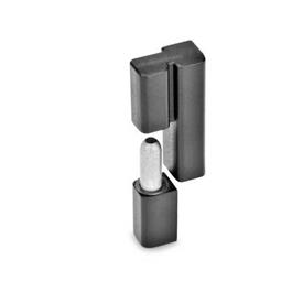 GN 161.2 Hinges, Zinc Die Casting, Detachable Color: SW - Black, RAL 9005, textured finish<br />Type: L - Fixed bearing (pin) left