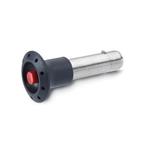Locking Pins, Pin Stainless Steel, Knob Plastic, with Axial Lock (Pawl)
