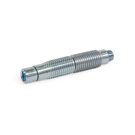 GN 23b Automatic Connectors, Steel, for Aluminum Profiles (b-Modular System), End Face Connection Size: 10S