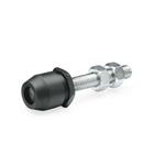 Tornillos de apriete, acero, con base de apriete accionada por muelle ajustable