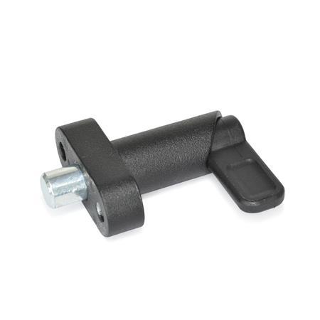 Cam Action Indexing Plungers GN 612.10: Zinc Die Casting, with Flange for Surface Mounting
