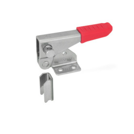 GN 851.1 Stainless Steel Latch Type Toggle Clamps for Pulling Action Material: NI - Stainless steel<br />Type: T - Without square U-bolt, with catch