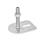 GN 43 Piedini di livellamento, acciaio INOX, con aletta di fissaggio, a forma rettangolare Form: E0 - Senza disco antiscivolo, con un foro asolato
Versione (vite): UK - Con dado, esagono interno in alto e sede per chiave in basso