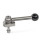 GN 918.5 Eccentric Cams, Stainless Steel, Radial Clamping, Screw from the Back Type: GVB - With ball lever, straight (serration)
Clamping direction: L - By anti-clockwise rotation