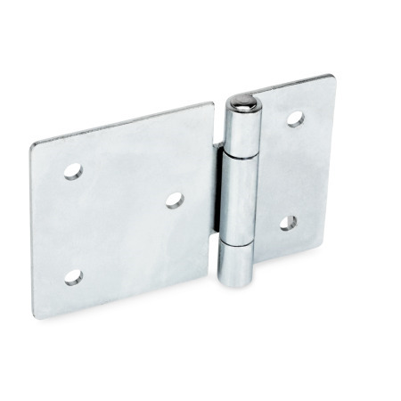 Sheet Metal Hinges  GN 136: Steel, Zinc Plated, Horizontally Elongated