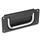GN 425.8 Folding Handles with Recessed Tray Material handle: CR - Steel, chrome-plated
Finish tray: SW - Black, RAL 9005, textured finish