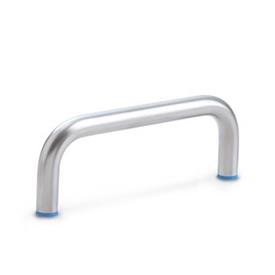 GN 429 Cabinet U-Handles, Stainless Steel, Hygienic Design Finish: MT - Matte finish (Ra < 0.8 µm)<br />Material (Sealing ring): E - EPDM