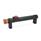 GN 331 Tubular Handles, Aluminum, with Electrical Switching Function Finish: SW - Black, RAL 9005, textured finish
Type: T1 - With 1 button
Identification no.: 2 - With emergency stop
