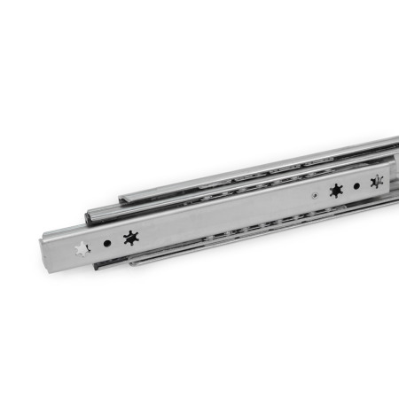 Guide telescopiche GN 1460: Acciaio INOX, a estrazione totale, capacità di carico fino a 1000 N