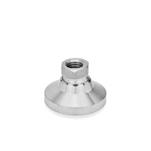 Pieds de machine, pied/filetage femelle, inox
