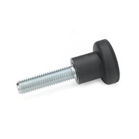 GN 676 Vis de bouton moleté, plastique 