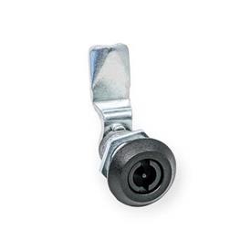 GN 515 Latches, with Extended Housing, Operation with Socket Keys Type: VDE - With double bit