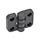 GN 158 Hinges, Plastic Type: B - 2x2 bores for hex screws