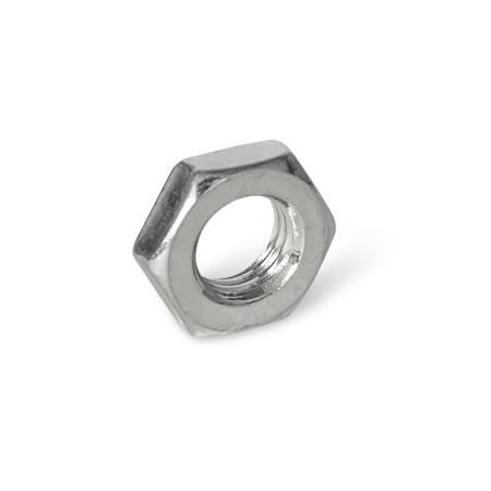 ISO 8675 Thin Stainless Steel Hex Nuts, with Metric Fine Thread Material: NI - AISI 304