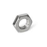 Thin Stainless Steel Hex Nuts, with Metric Fine Thread