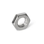 Thin Hex Nuts, Stainless Steel, with Metric Fine Thread