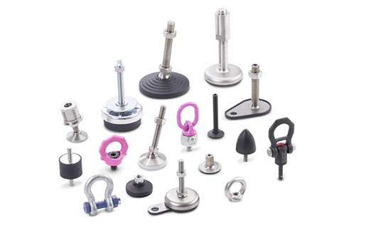 3.4 Installing, Lifting, Damping with Leveling Feet, Lifting Gear and Rubber Buffers