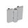 GN 237 Bisagras, Zamac / aluminio Material: ZD - Zamac
Tipo: C - 2x2 espárragos roscados
Acabado: SR - plateado, RAL 9006, acabado texturado