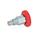 GN 822.1 Mini Indexing Plungers, Steel / Stainless Steel, Open Indexing Mechanism, with Red Knob Type: B - Without rest position
Material: ST - Steel
Color: RT - Red, RAL 3000