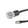 GN 3310 Interrupteurs, inox, avec / sans éclairage LED Type de contact: RO - Bouton, verrouillage, sans LED
Type de raccordement: S025 - Câble avec connecteur, 0,25 m