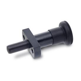 GN 817.3 Indexing Plungers for Precision Locating, Plunger Pin Cylindrical Type: C - With rest position