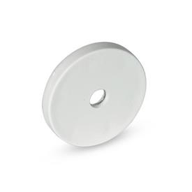 GN 51.8 Retaining Magnets with Countersunk Bore, with Rubber Jacket Color: WS - White