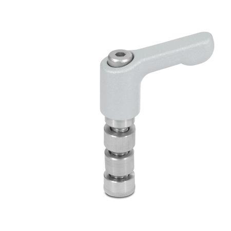 GN 511.1 Clamping Kits, for Swivel Mounting Clamps Type: K - With adjustable hand lever