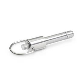 GN 214.6 Stainless Steel Locking Pins, Stainless Steel Slide 
