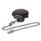 GN 6336.13 Pomos en estrella, plástico, casquillo roscado acero inoxidable, con protección contra pérdida Tipo: K - con cadena de bolas
