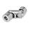 DIN 808 Universal Joints with Friction Bearing, Stainless Steel Material: NI - Stainless steel
Bore code: K - With keyway
Type: DG - Double, friction bearing