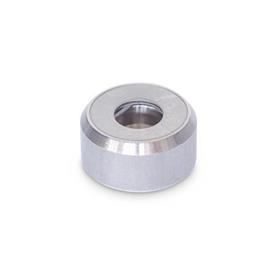 GN 6311.1 Stainless Steel Thrust Pads Type: A - Thrust pad surface plane, without plastic cap<br />Material: NI - Stainless steel