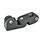 GN 283 Swivel Clamp Connector Joints, Aluminum Finish: SW - Black, RAL 9005, textured finish