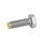 GN 933.5 Vis à tête hexagonale, inox Type: MS - Pointe en laiton