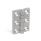 GN 237 Bisagras, acero inoxidable, alargadas verticalmente Material: NI - Acero inoxidable
Tipo: A - 2x3 orificios para tornillos avellanados
Acabado: GS - Granallado mate