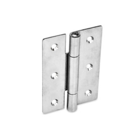 GN 136 Charnières en tôle inox, carrées ou allongées dans le sens horizontal Matériau: A4 - Inox<br />Type: C - avec trous fraisés<br />Longueur: l2 (1,5) - 1,5-fach verlängert