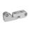 GN 283 Swivel Clamp Connector Joints, Aluminum Finish: BL - Plain finish, matte shot-blasted