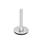 GN 44 Leveling Feet, Stainless Steel AISI 316 L Type (Base): D3 - With rubber pad, vulcanized, black
Version (Screw): S - Without nut, external hex at the bottom