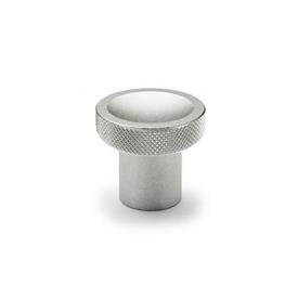 GN 676.5 Knobs, Stainless Steel Type: B - With knurl