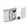 GN 238 Hinges, Zinc Die Casting, Adjustable, with Covers Type: BJ - Adjustable on both sides
Colour: SR - Silver, RAL 9006, textured finish