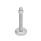 GN 31 Piedini di livellamento, acciaio INOX, con disco antiscivolo Tipo (base): B2 - Finitura matt da sabbiatura, fondo in gomma, colore bianco
Versione (vite): TK - Con dado, sede per chiave in basso