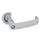 GN 119.3 Latches with Cabinet U-Handle Type: VK7 - With square spindle
Finish: SR - Silver, RAL 9006, textured finish