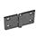 GN 237 Charnières, zinc moulé sous pression, allongées dans le sens horizontal Werkstoff: ZD - Zinc moulé sous pression
Type: A - 2x2 alésages pour vis à tête fraisée
Finition: SW - noir, RAL 9005, finition texturée
Ailettes de charnière: l3 = l4 - allongé sur les deux faces