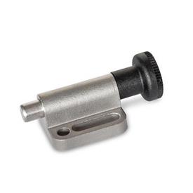GN 417 Indexing Plungers, Stainless Steel, with Knob, with and without Rest Position Type: B - Without rest position<br />Material: NI - Stainless steel precision casting