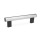 GN 666 Tubular Handles, Tube Aluminum / Stainless Steel Material / Finish: NG - ground, matte shiny finish